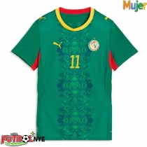 Camiseta Senegal Nicolas Jackson #11 Visitante Equipación para mujer Mundial 2026 manga corta